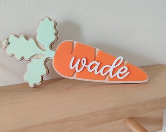 Easter Basket Tag, Easter Name Tag, Carrot Easter Tag, Personalized Easter Tag, Carrot Name Tag, Carrot Basket Tag, Personalized Easter Tag