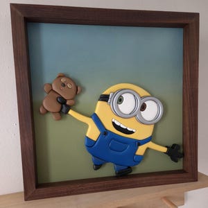 Movie Art, 3D Art, Room Decor, Kids Decor, Movie Sign, Minions