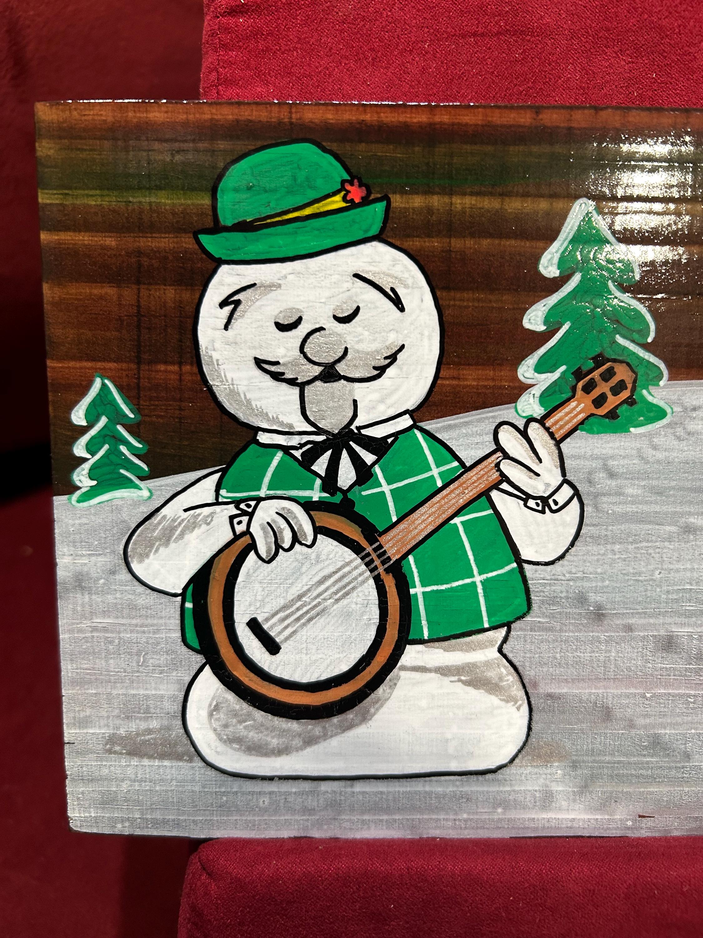Sam From Rouldolf Hand Painted Sam the Snowman From Rudolph the Red Nose Reindeer “silver ...