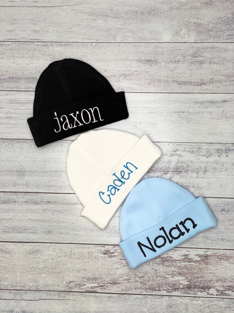 Personalized Embroidered Baby Hat, Personalized Beanie Baby Hat , Name