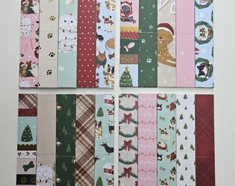 Grand kit de chaînes en papier Pawsome Christmas, guirlande de Noël pour animaux de compagnie de plus de 9 mètres