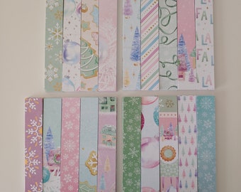 Candy Christmas Paper Chain Kit: Pink, Green, Mint, Yellow, Holographic ...
