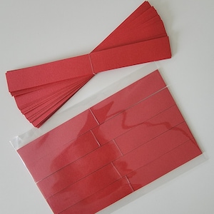 Metallic Paper Chain Kits - Red Shimmer - Long Double Sided - Smooth ...