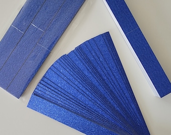 Glitter Paper Chain Kits - Royal Blue - Long double sided glitter - Smooth - 6 FEET per kit