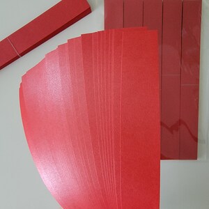 Metallic Paper Chain Kits - Red Shimmer - Long Double Sided - Smooth ...