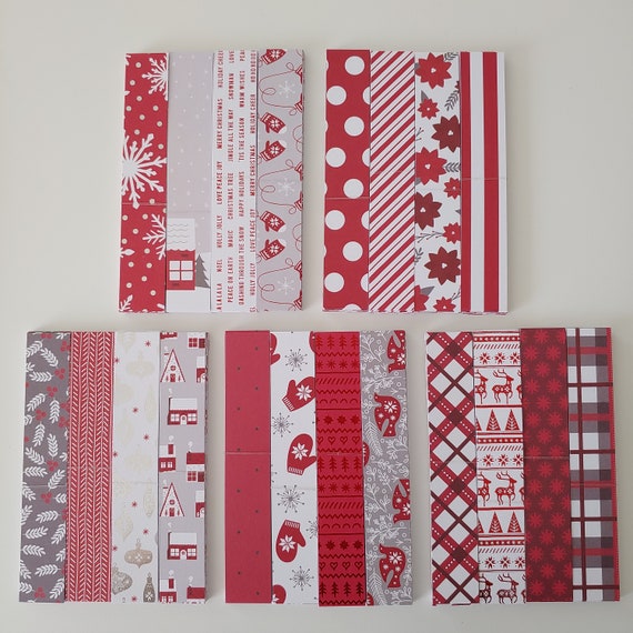 Red and White Christmas DIY Paper Chain Kits 4 Kit | Etsy