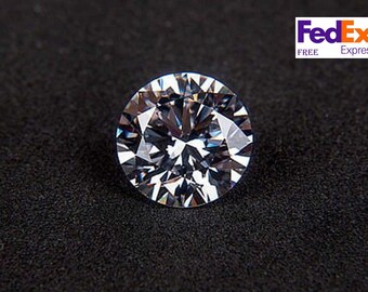 Certified 0.50 Ct Lab Grown Loose cvd Diamond 4mm SI1 DEF Color Lot CVDHPHT