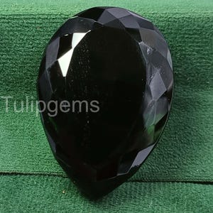 Dyr 193,30 ct naturlig grön moldavit EGL päronslipad fasetterad halvtransparent lös ädelsten från tjeckiska samlarkristaller 5SJB