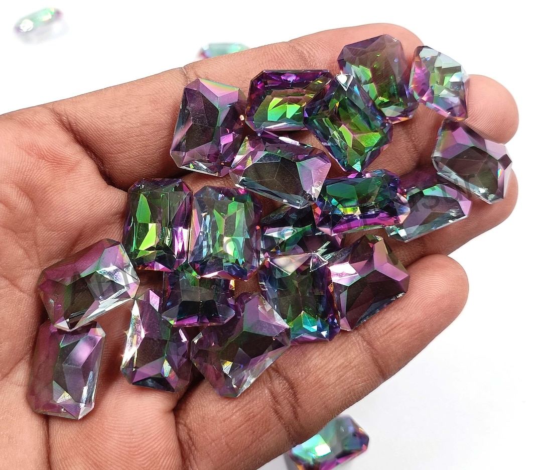 Certified Natural Bi-color Alexandrite Gemstone, Russian Emerald Cut - Etsy