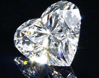 White Diamond Faceted Heart Shape Diamond 1.00 Carat IGL Certified CVD Loose Diamond VVS1 Clarity Lab Grown Diamond Weekend Offer Sale AAR