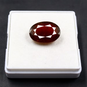 Certified Natural 13.10 Carat Rare Collection Oval Shape Dark Brownish Garnet Loose Gemstone JI483 Exclusive Offer !