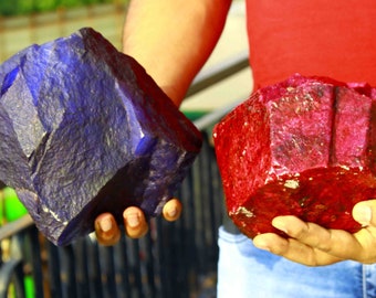 Ruby Brut Pourpre De Tanzanie 6.45 Carats – Pierre Précieuse Naturelle Non Chauffée (P310.135T)