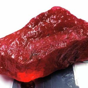 2675.0 Ct EGL Certified Natural Red Ruby Dyed Rough Loose Opaque Gemstone 6LNS