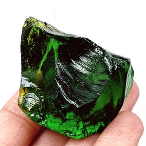 Peridot Fabulous Piece Green Peridot 300-340 Ct Natural Certified Rough Uncut Semi-Transparent Real Pakistani Loose Raw Video Available JKH