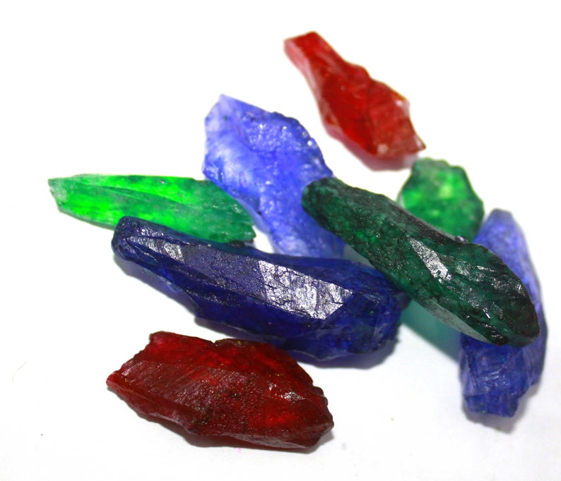 /& Ruby Gemstone Rough Mix Lot Emerald Amazing Sale 239.00 Carat Natural Certified Great Quality Tanzanite