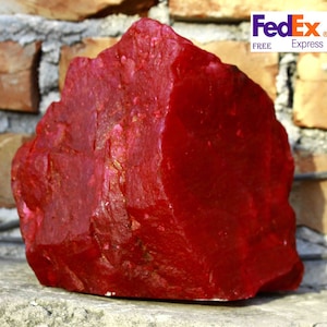Natural Big Ruby Rough 14330 Ct/ 2.866 KG Certified Healing Uncut Shape Earth Mined Loose Gemstone  From Africa Rare Collection 5AKX