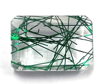 Emerald Cut Green Quartz Gemstone (90-120 Ct), Brazil Origin