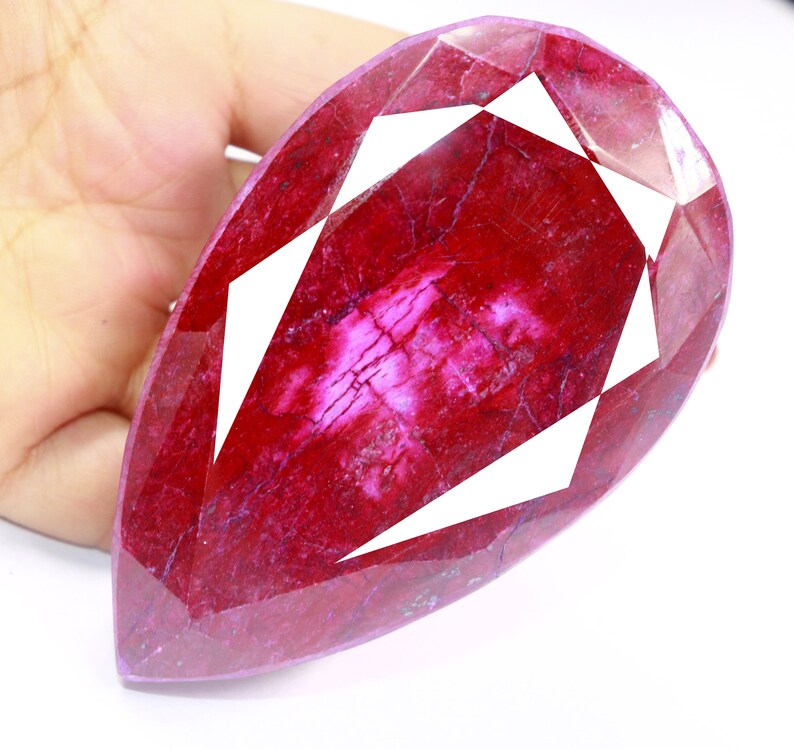 Details about   198.65 Ct Natural Earth Mined Pink Ruby Rough Fancy Cut Loose Gemstone 