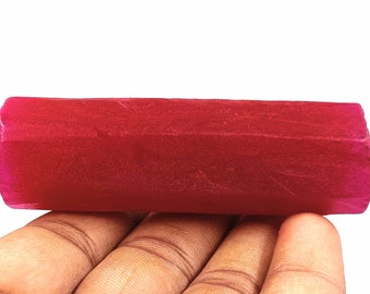 Ruby Natural Certified 410.95 Ct Loose Gemstone African Ruby Slice Rough Gems Semi Transparent Raw Fresh Arrival Unique Collection Gems AAJ