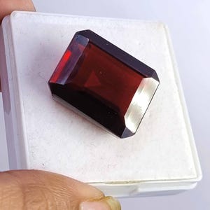 67.15 Ct Red Ruby Emerald Shape Stone Natural IGL Certified Loose Transparent Gemstone 6LNT