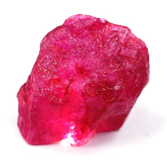 Rubis Naturel Rouge De Plus De 50 Carats - Forme Poire (Pear) - Certifié GIL - Provenance Mozambique - Pour Collection Ou Création