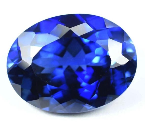 Saphir Bleu Rare 40 Carats - Forme Octogonale Facettée - Qualité AAA+ - Traité à L'huile