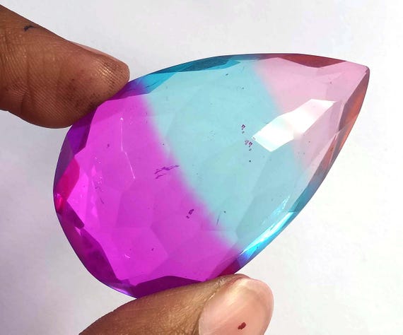 天然アメトリン バイカラー 116.0カラット ペアシェイプ IGL認定宝石