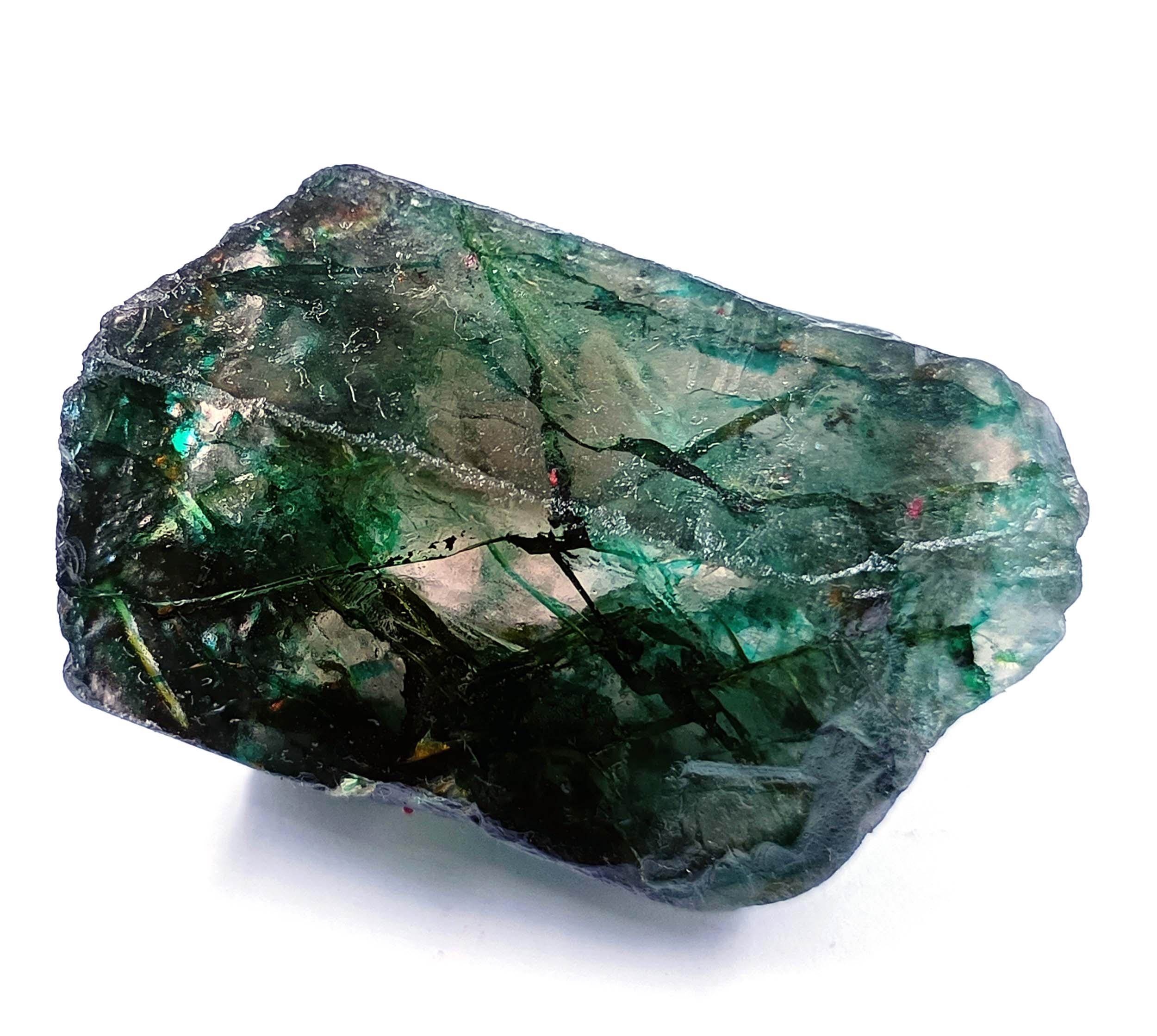 Émeraude naturelle brute : cristal émeraude en vrac de 230,70 carats
