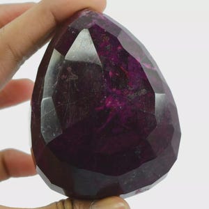IGL Certified Natural Red Ruby Pear Shape 1340.0 Ct Loose Opaque Gemstone 6LNO