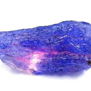 Natural Blue Sapphire Rough 519.5 Carat | Certified Uncut Gemstone from Africa | Raw Sapphire Crystal for Jewelry Making 5AJX