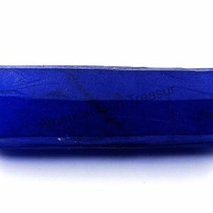 Blue Sapphire Natural Slice Rough 375 Ct Certified Loose Gemstone From African Sapphire Raw Gems Semi Transparent Rare Collection 5AKQ