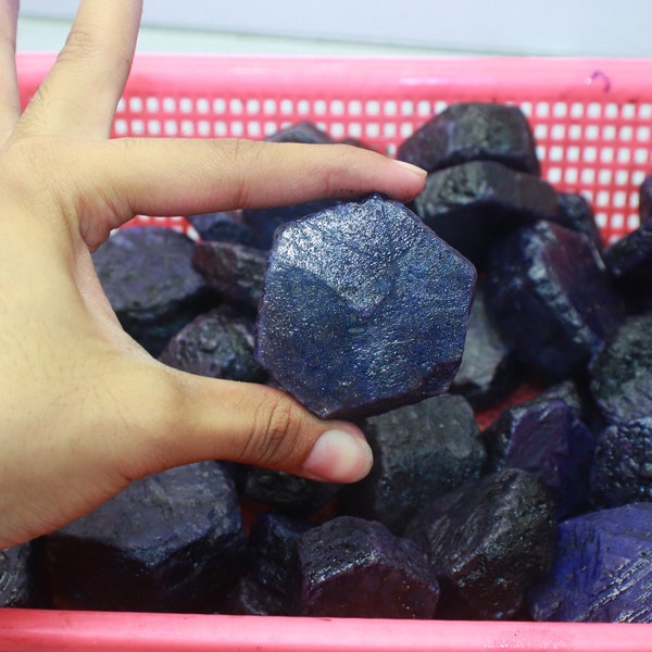 Blue Sapphire Columbus Day Sale 10kg /50,000Ct Certified Natural Huge Great Quality  Blue Sapphire Rough Lot Gemstone  DH1882