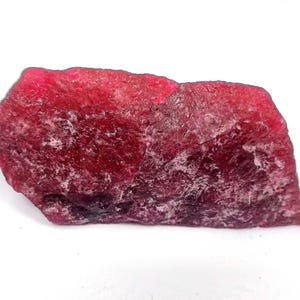 Red Ruby Rough 1113 CT Dyed Opaque Crystal | Natural Raw Loose Ruby Gemstone | IGL Certified Stone 6OSF