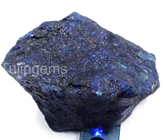 画材 Sapphire Genuine Coarse 7460.00 Carat Blue Sapphire Raw Stone Certified Natural African