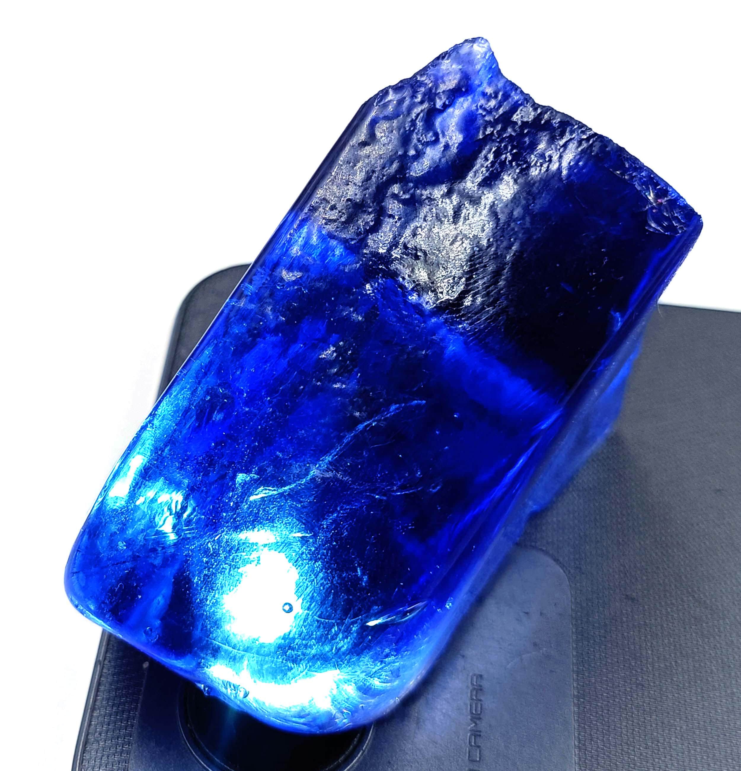 Pierre Brute De Tanzanite Naturelle Bleue - Certifiée GIR, Translucide, Provenant De Tanzanie - 71x36x24 Mm