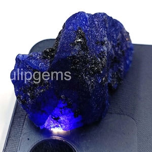 Wonderful Natural Blue Sapphire Rough 266.00 Ct | Certified Uncut Gemstone from Africa Large Collector’s Stone | Raw for Jewelry Making 5AJM