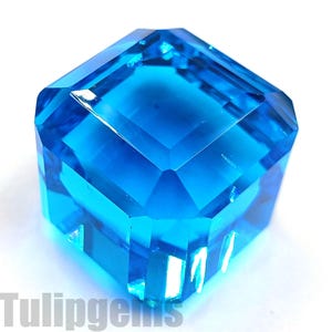 Turmalina azul natural de 239,5 quilates, forma esmeralda facetada, piedra preciosa suelta certificada, piedra preciosa transparente rara, calidad A1, 5AKA