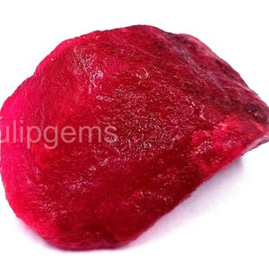 Best Quality Red Ruby Rough 340.00 EGL Certified 61x36x25MM Uncut Gemstone from Africa | Exclusive Stone | Earth-Mined 5LAS