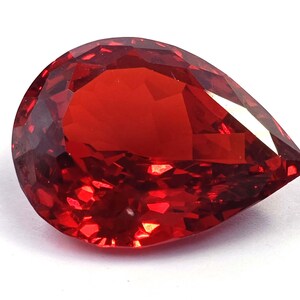 54.65 Ct Red Ruby Pear Shape Stone Natural IGL Certified Loose Transparent Gemstone 6JND