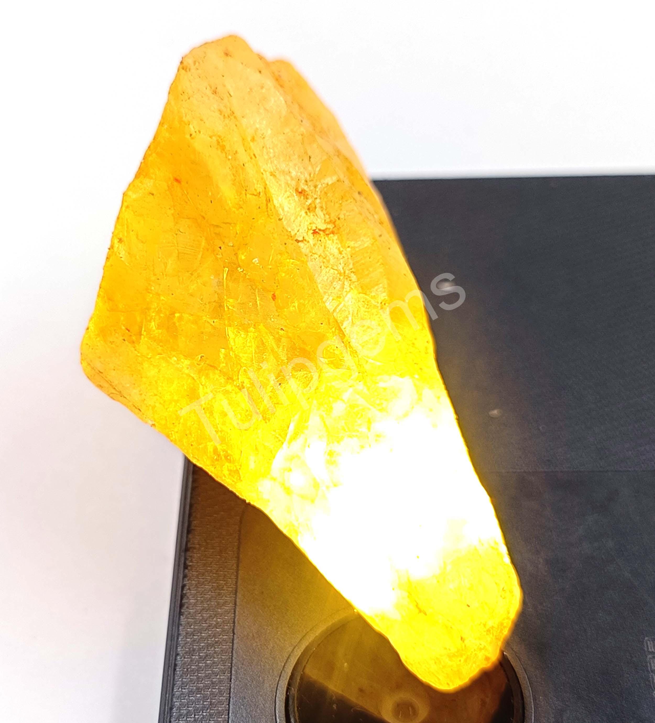 Saphir Jaune Naturel Du Sri Lanka 1,60 Ct – Certifié GGL – Forme Poire