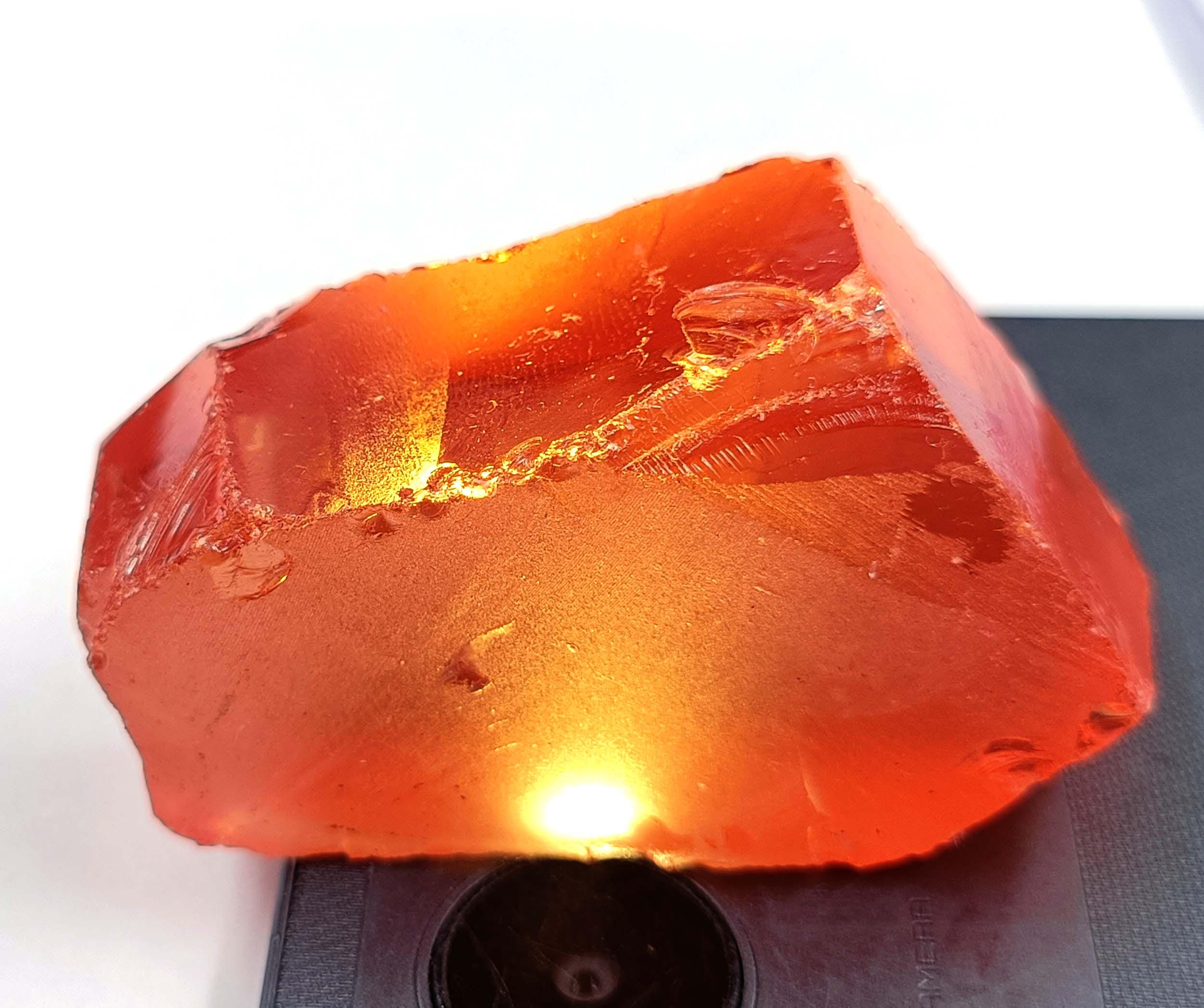 オレンジサファイア 790.5カラット 認定天然サファイア スリランカ産