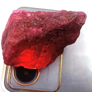 535.50 Ct Natural Red Ruby Dyed Rough IGL Certified Loose Opaque Gemstone 6LNT