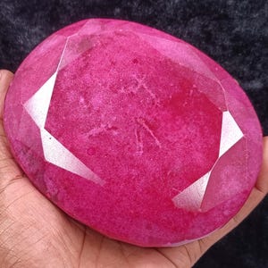 Enorme rubí rojo natural de 4929,05 quilates, piedra preciosa suelta certificada, origen birmano, talla ovalada facetada, la mejor calidad de colección 5DJW