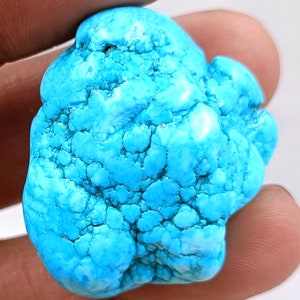Turquesa azul cielo en bruto, 100 ct, con certificación IGL, natural, sin cortar, de Arizona, piedra preciosa suelta, pieza de colección rara, 5 mm