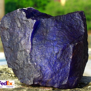 20690.00 Carat 4kG/138gm Certified Earth Mined Natural Big Size Uncut Shape Healing Blue Tanzanite Gemstone Rough Chunk From Tanzania 5AJB