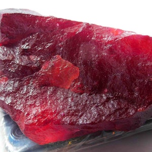 Beautiful Red Ruby Rough !! 4000.00 Ct Certified Natural Healing Uncut Shape Earth Mined Red Ruby Raw Big Chunk Rough Gems From Africa 5AJW