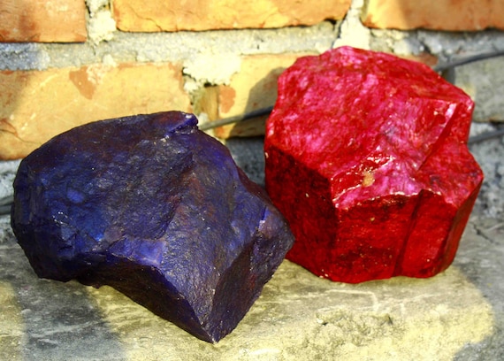 Rubis Rubis de sang brut original d'Afrique incroyable de 6,5 carats