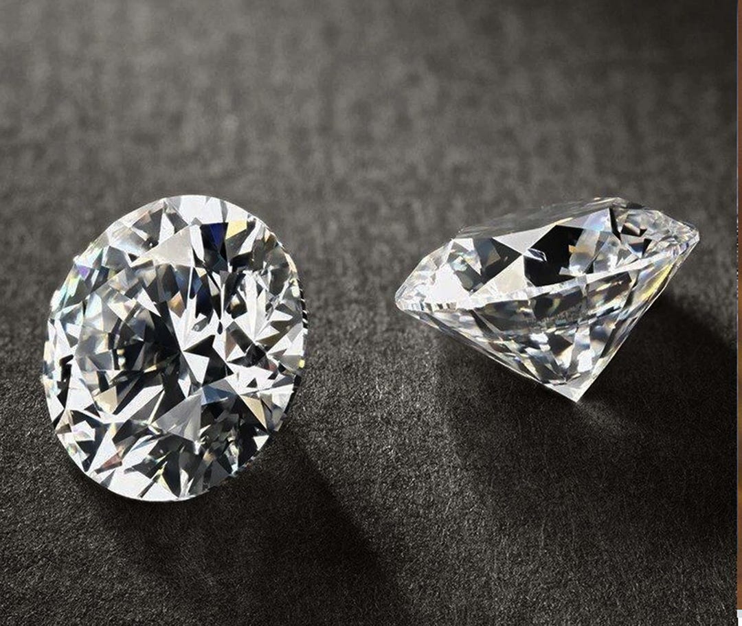 Lab Grown Diamond Pair 3 Carat | D Color CVD Certified | 6mm Loose ...