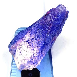Blue Sapphire 318.00 Ct | Certified Natural Rough Gemstone from Africa | Large Loose Stone for Collector or Jewelry Designer 5AJL