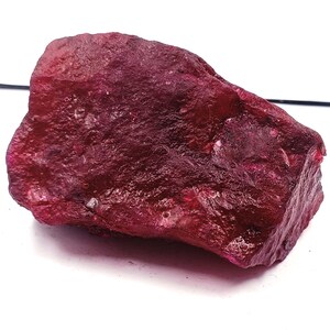 1270 CT Red Ruby Rough  Dyed Opaque Crystal | Natural Raw Loose Ruby Gemstone | IGL Certified Stone 6OSN